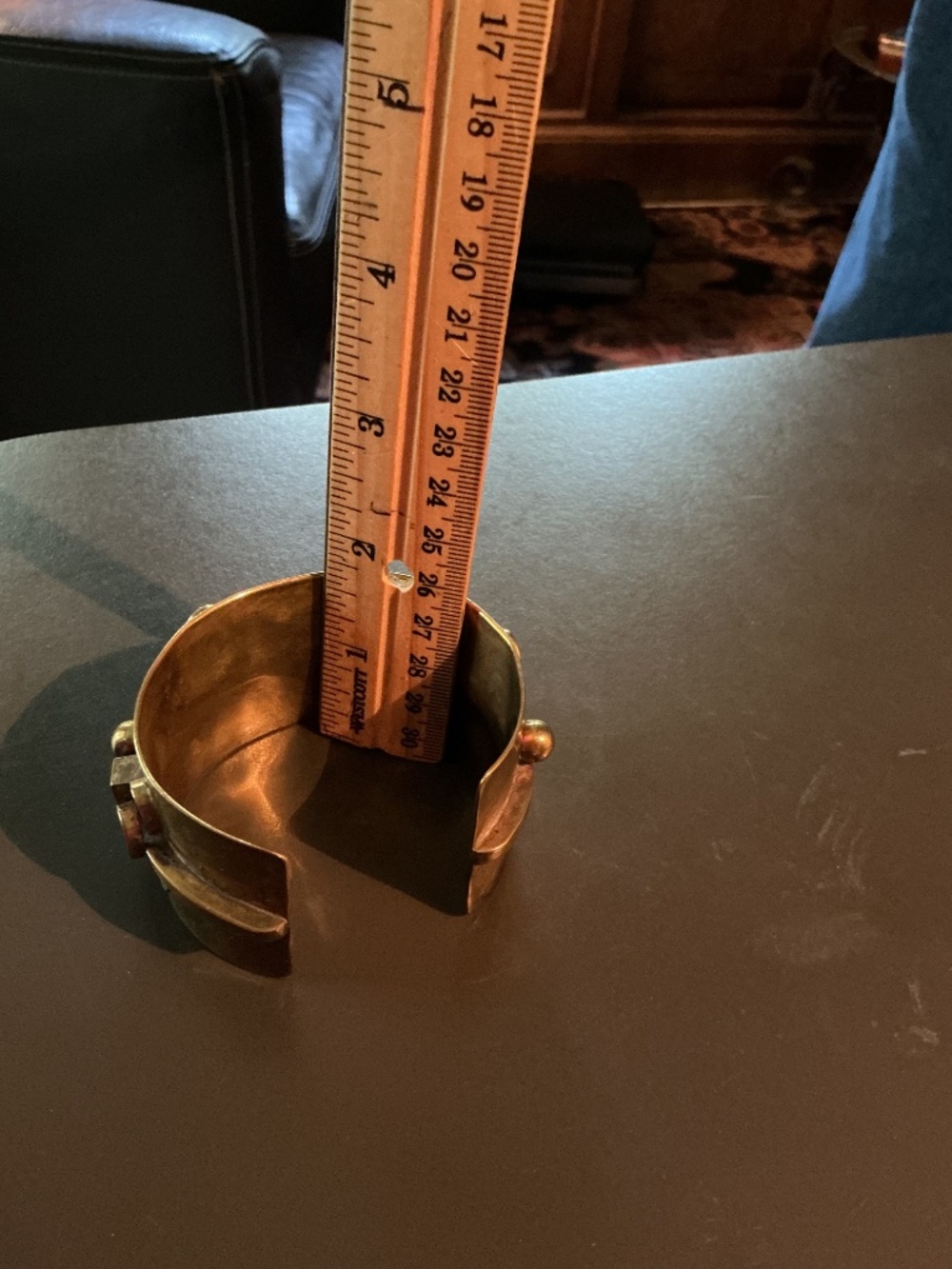 EXCEPTIONAL VINTAGE SCANDINAVIAN BRUTALIST CUFF - Picture 13 of 15